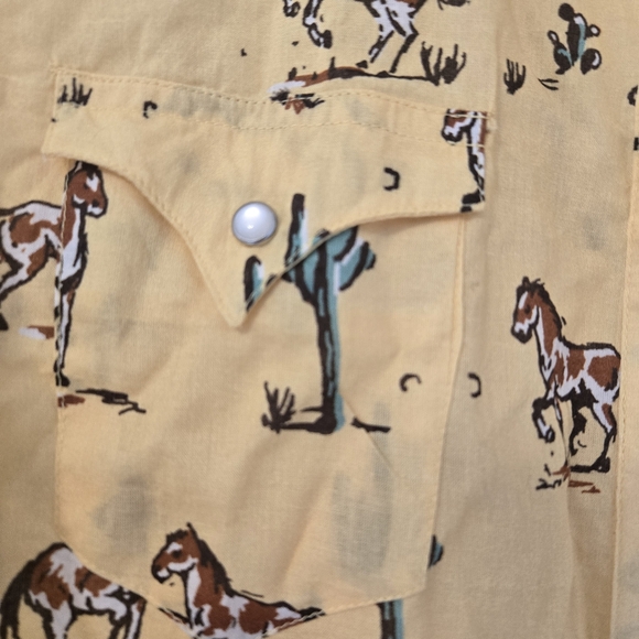 ROPER Women's Tin Haul PAINT PONY PRINT Western Snap Shirt - Picture 3 of 4